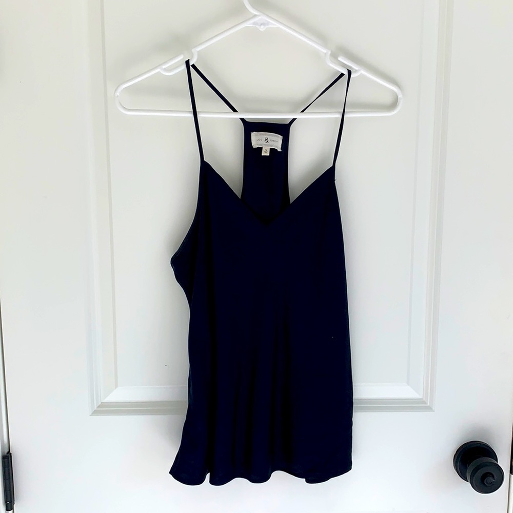 Silk navy Lou & Grey blouse size S